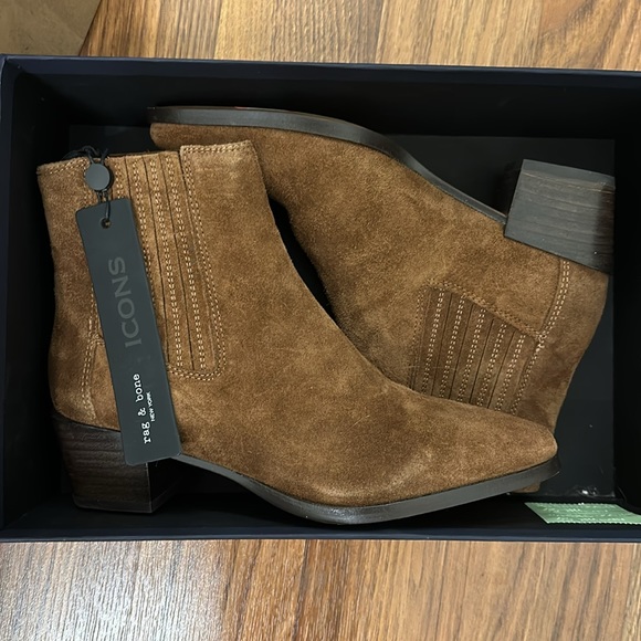 Rag and Bone Rover Icon Suede Boots - Picture 5 of 8